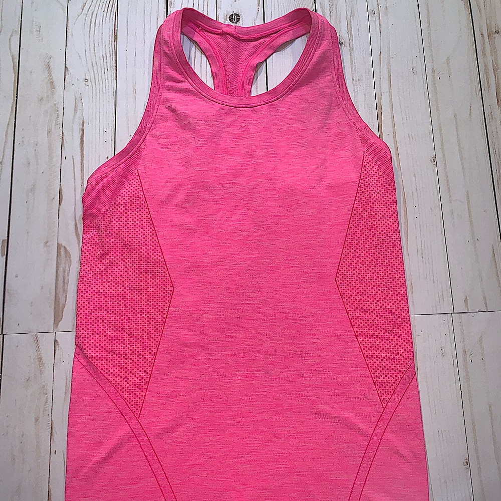 Victoria's Secret VSX Sport Racerback Pink Tank Top- Small